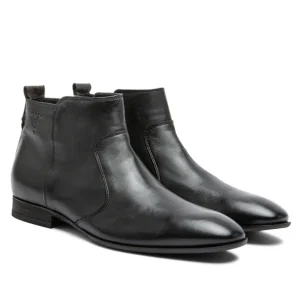 Officielle KOST Boots Cuir Noir Homme 27