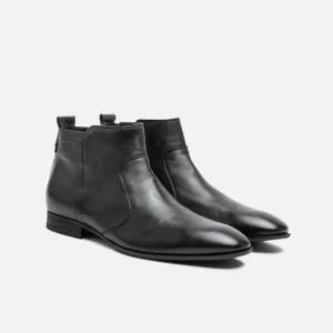 Officielle KOST Boots Cuir Noir Homme 23