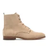 KOST Boots à Lacets Croûte Velours Beige Femme marque pas cher 37