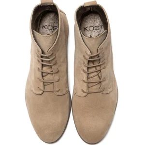 KOST Boots à Lacets Croûte Velours Beige Femme marque pas cher 17