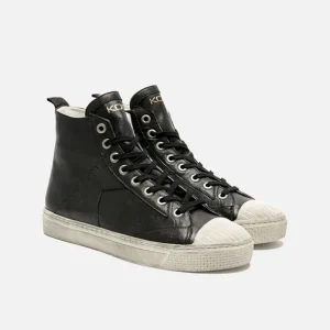 KOST Sneakers Cuir Tannage Végétal Noir Femme destockage 23