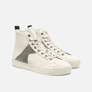 KOST Sneakers Cuir Tannage Végétal Écru-Argent Homme Nouvelle Collection 23