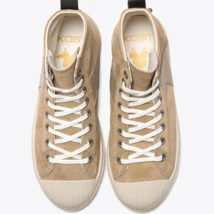 Vente KOST Sneakers Éco-responsable Croûte Velours Beige Femme 27