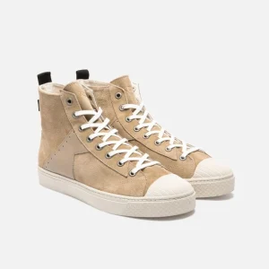 Vente KOST Sneakers Éco-responsable Croûte Velours Beige Femme 31