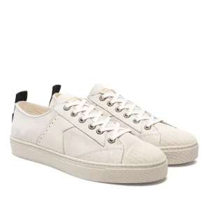 outlet soldes KOST Sneakers Éco-responsable Croûte Velours Écru Homme 15