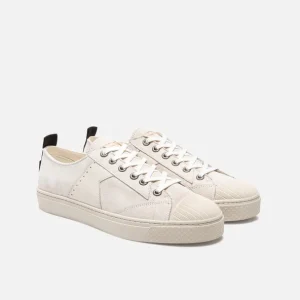 outlet soldes KOST Sneakers Éco-responsable Croûte Velours Écru Homme 33