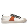 magasin france KOST Sneakers Toile Oeko-Tex Écru-Orange Homme 35