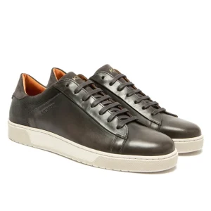 KOST Sneakers Cuir Semelle Épaisse Gris Homme prix de gros 27