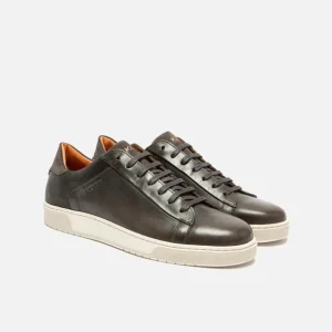 KOST Sneakers Cuir Semelle Épaisse Gris Homme prix de gros 23