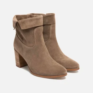 Service Clients Dédié KOST Boots Croûte Velours Taupe Femme 33