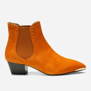 Nouvelle Collection KOST Boots Croûte Velours Marron Femme 29