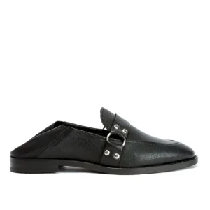 Meilleur Prix Garanti KOST Mules Cuir Tannage Végétal Noir Femme 33