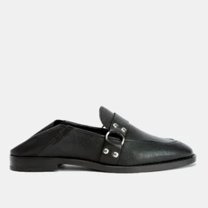 Meilleur Prix Garanti KOST Mules Cuir Tannage Végétal Noir Femme 31