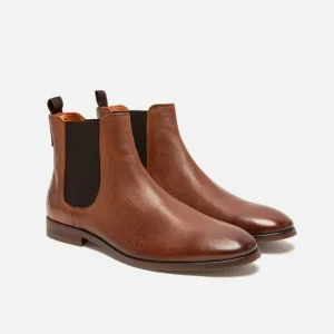 KOST Chelsea Boots Cuir Marron Homme magasin 34