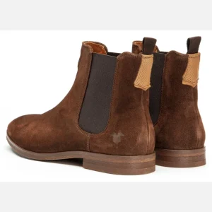 comparez les prix KOST Chelsea Boots Croûte Velours Marron Homme 25