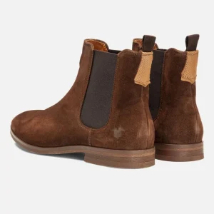 comparez les prix KOST Chelsea Boots Croûte Velours Marron Homme 15