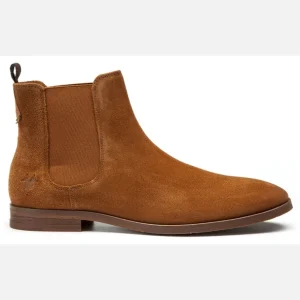 KOST Chelsea Boots Croûte Velours Marron Homme à prix très bas 19