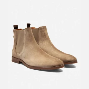 KOST Chelsea Boots Croûte Velours Marron Homme grande popularité 33