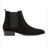 destockage KOST Chelsea Boots à Talons Croûte Velours Noir Homme 31