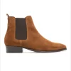 KOST Chelsea Boots à Talons Croûte Velours Marron Homme Achat 34