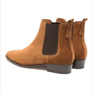 KOST Chelsea Boots à Talons Croûte Velours Marron Homme Achat 19