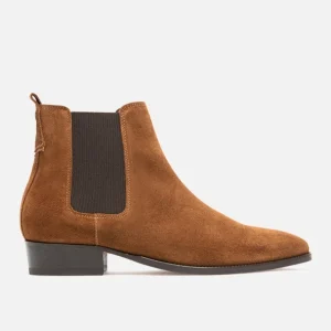 KOST Chelsea Boots à Talons Croûte Velours Marron Homme Achat 23