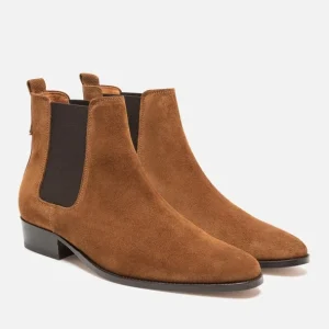 KOST Chelsea Boots à Talons Croûte Velours Marron Homme Achat 25