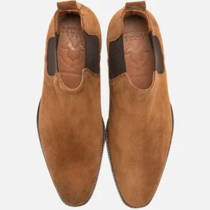 KOST Chelsea Boots à Talons Croûte Velours Marron Homme Achat 27