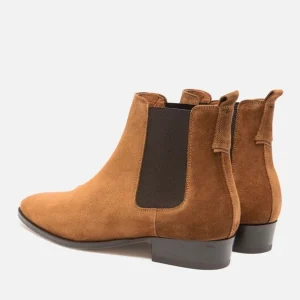 KOST Chelsea Boots à Talons Croûte Velours Marron Homme Achat 29