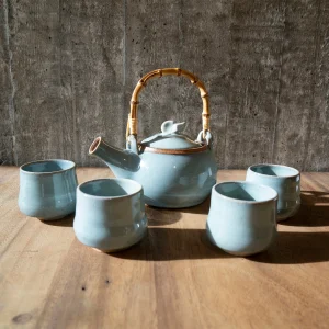 MARNIC DELANGE Tea Pot Light Blue Glazing Boutique 12