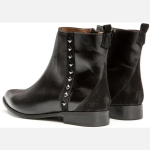 KOST Boots Croûte Velours Noir Femme pas cher 22