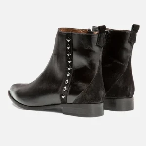 KOST Boots Croûte Velours Noir Femme pas cher 14