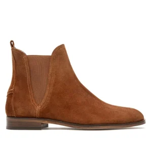 KOST Chelsea Boots Croûte Velours Cognac Femme marque pas cher en ligne 23