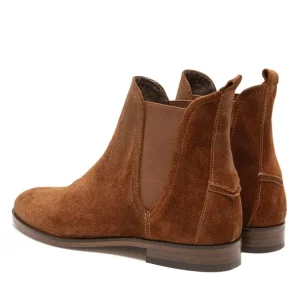 KOST Chelsea Boots Croûte Velours Cognac Femme marque pas cher en ligne 29