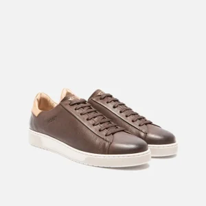 Neuve avec étiquette KOST Sneakers Cuir Tannage Végétal Marron Homme 33