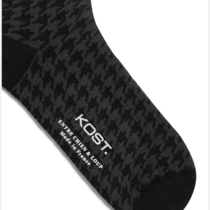 KOST Chaussettes Made In France Coton Bio Noir Et Gris Homme mode pas cher 11