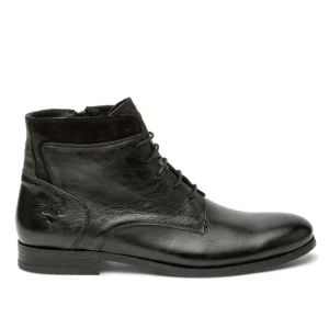 KOST Boots Cuir à Lacets Noir Homme site soldes 23