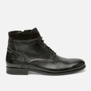 KOST Boots Cuir à Lacets Noir Homme site soldes 19