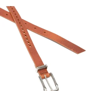 KOST Ceinture Femme Made In France Cuir Tannage Végétal Noisette Dernières Nouveautés 26