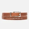 KOST Ceinture Femme Made In France Cuir Tannage Végétal Noisette Dernières Nouveautés 37