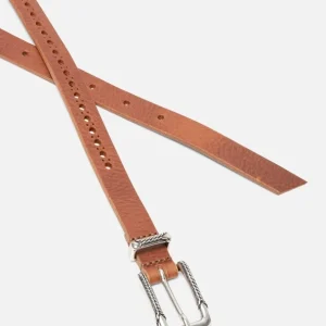 KOST Ceinture Femme Made In France Cuir Tannage Végétal Noisette Dernières Nouveautés 16