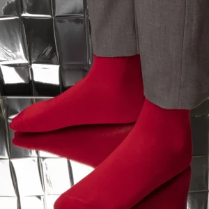 KOST Chaussettes Rouges Made In France Coton Bio Homme SOLDES TOUT À 22