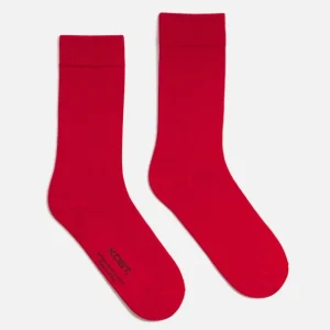 KOST Chaussettes Rouges Made In France Coton Bio Homme SOLDES TOUT À 24