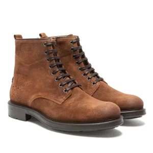 KOST Bottines à Lacets Croûte Velours Marron Homme marques pas cher 16