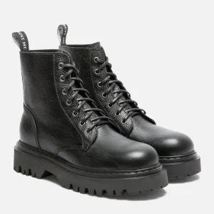 KOST Bottines Chunky Cuir Noir Femme Service Clients Dédié 24