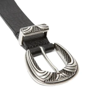 KOST Ceinture Made In France Cuir Tannage Végétal Noir Mixte boutiqued pas cher 14