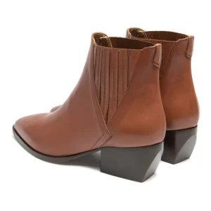 KOST Chelsea Boots Cuir Marron Femme marques pas cher 29