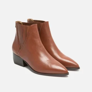 KOST Chelsea Boots Cuir Marron Femme marques pas cher 33