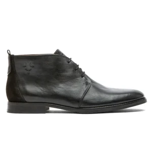 en promotion KOST Chukka Boots Cuir Noir Homme 23