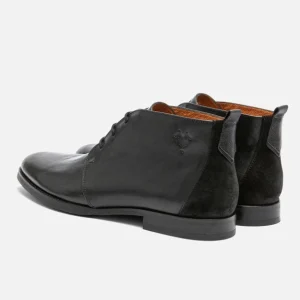 en promotion KOST Chukka Boots Cuir Noir Homme 15